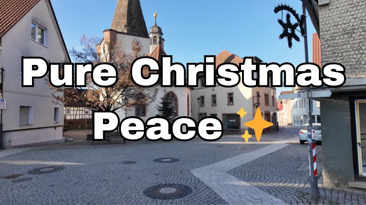 Christmas Silence in a Franconian Village 🎄✨ | Peaceful Walking Tour through Schöllkrippen