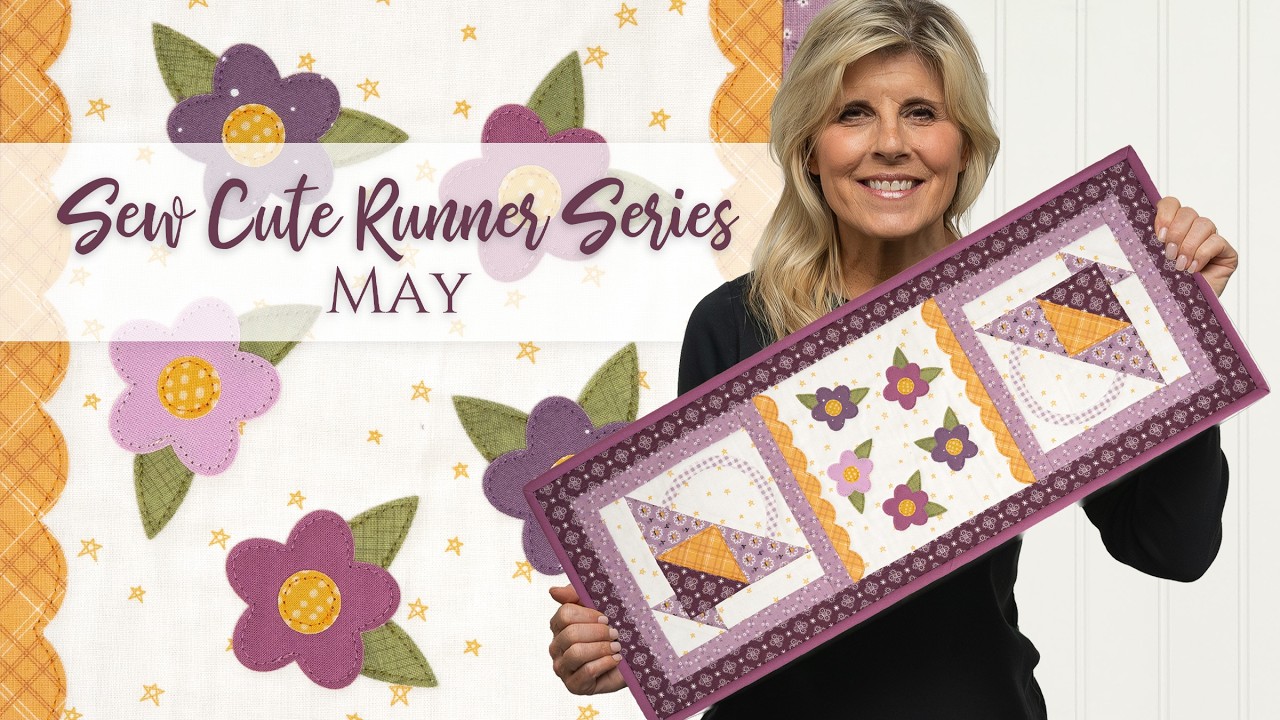 How To Make the Sew Cute Runner for May | Shabby Fabrics