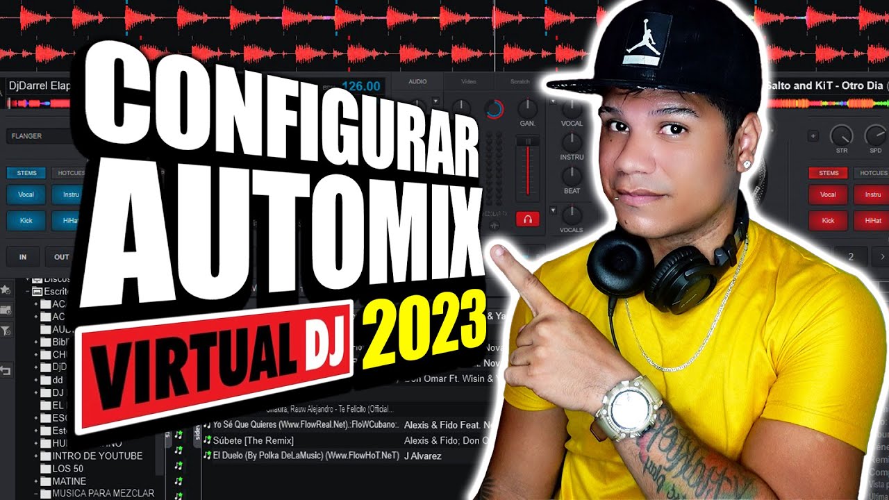 🎧 ASÍ DE FÁCIL ¿ COMO USAR AUTOMIX VIRTUAL DJ 2023 ? CONFIGURAR AUTOMIX @DjDarrelElapoderado ✔