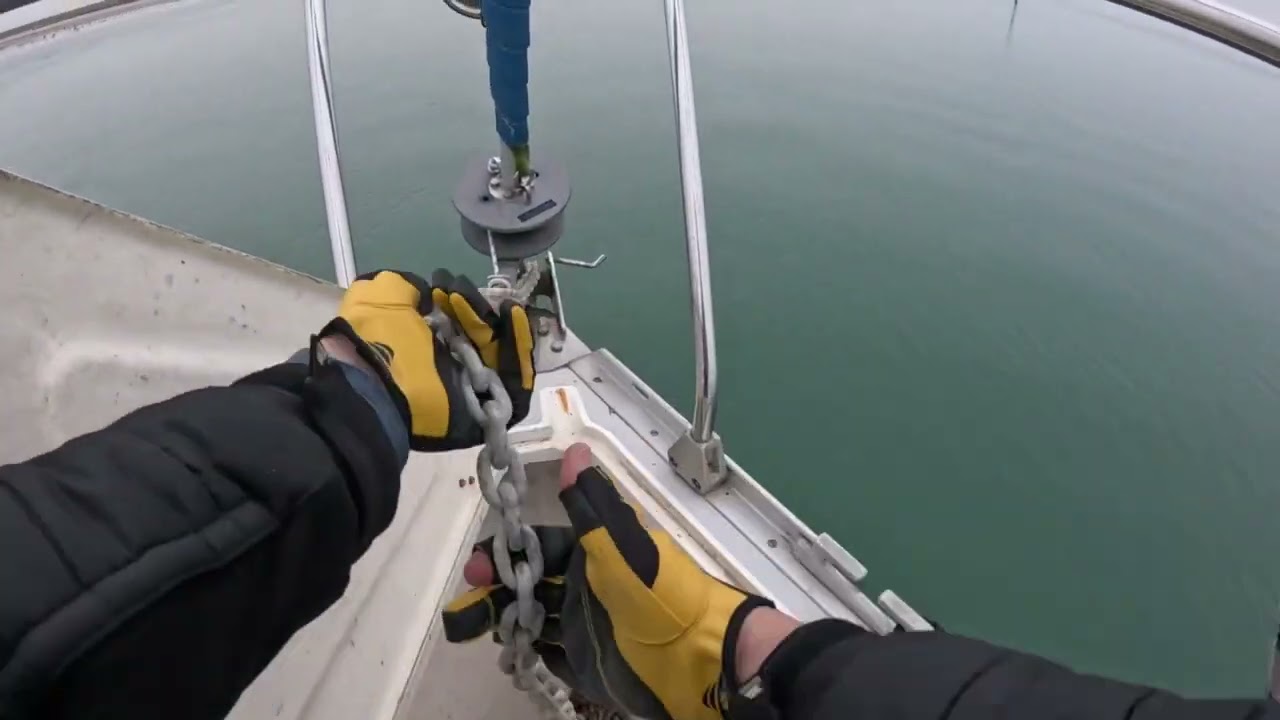 24-04 Trying to spend a night at anchor, Chichester Harbour, December 2024