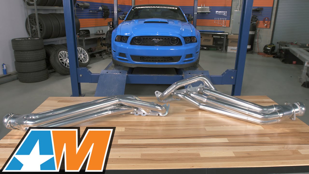 2011-2017 Mustang BBK Chrome/Ceramic Long Tube Headers - 1-7/8