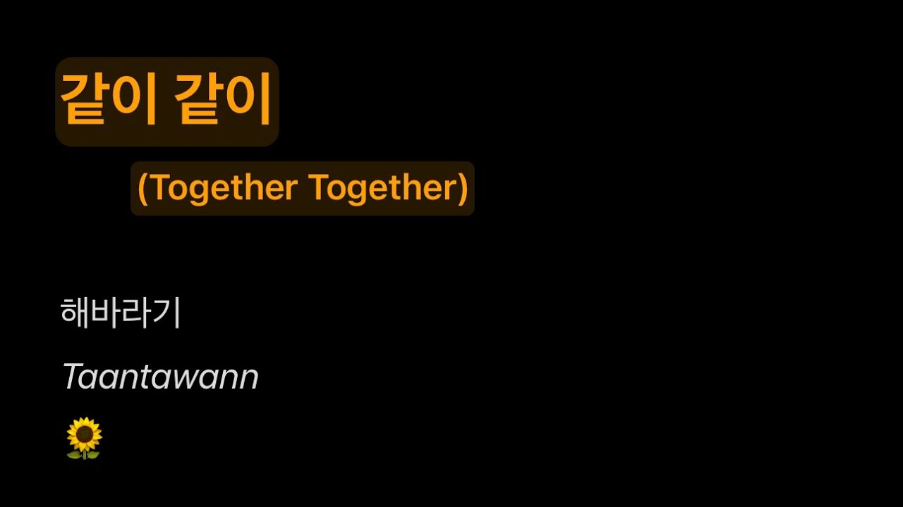 같이 같이 (Together Together)