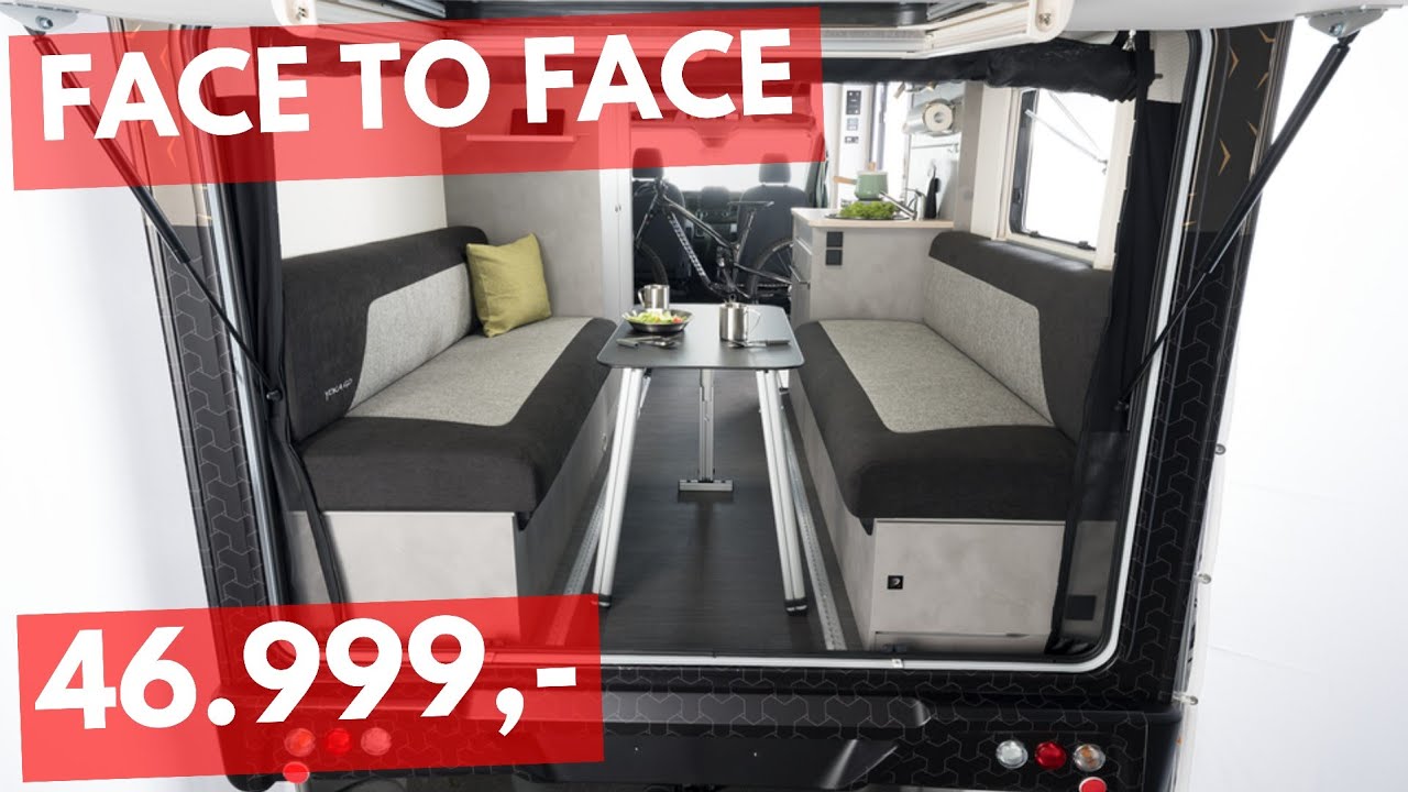 46.999,- € NEUES WOHNMOBIL FACE TO FACE Dethleffs Yoka Go T 1 mi RIESEN-HECKKLAPPE 2x Doppeltüren
