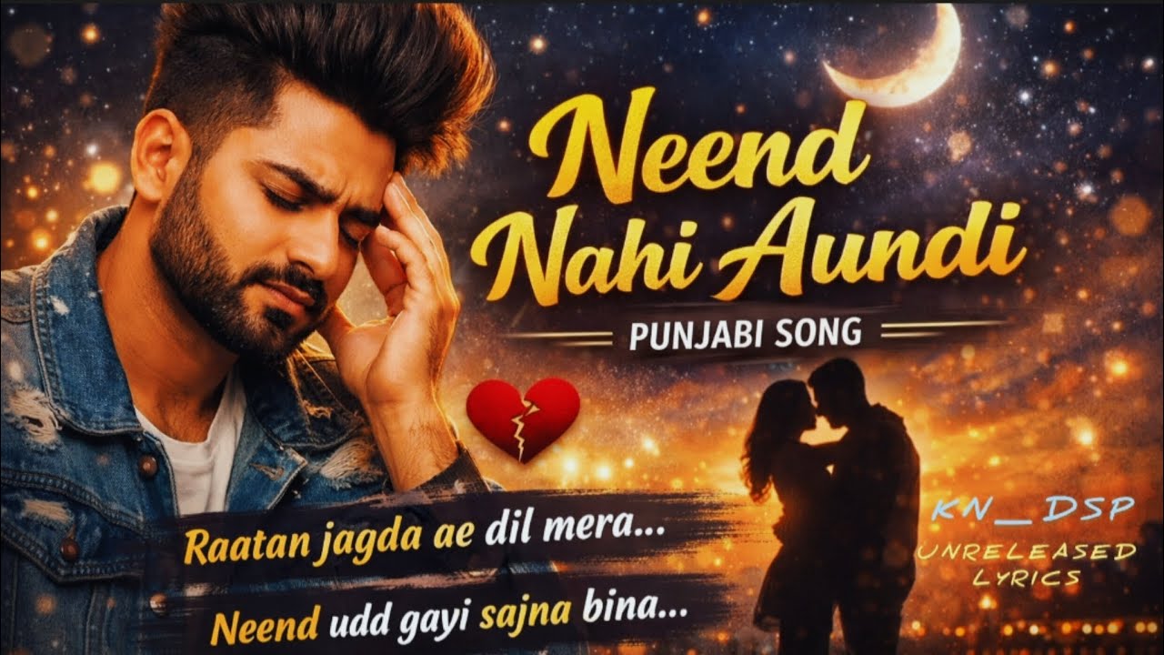Neend Nahi Aundi 🥀 | True Love Sad Song | Punjabi Hits 2026 | Unreleased Lyrics #kn_dsp 