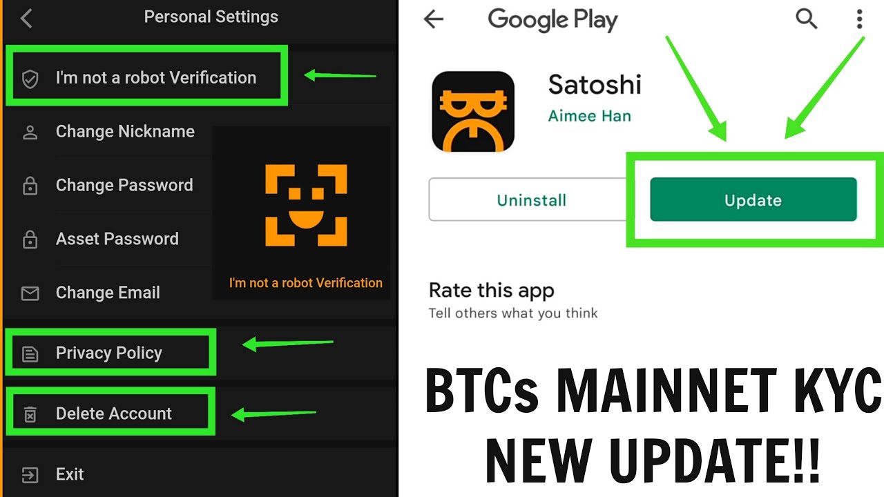BTCs NEW APP UPDATE - BTCs Mainnet KYC Update!! BTCs Delete Account - Privacy and Policy