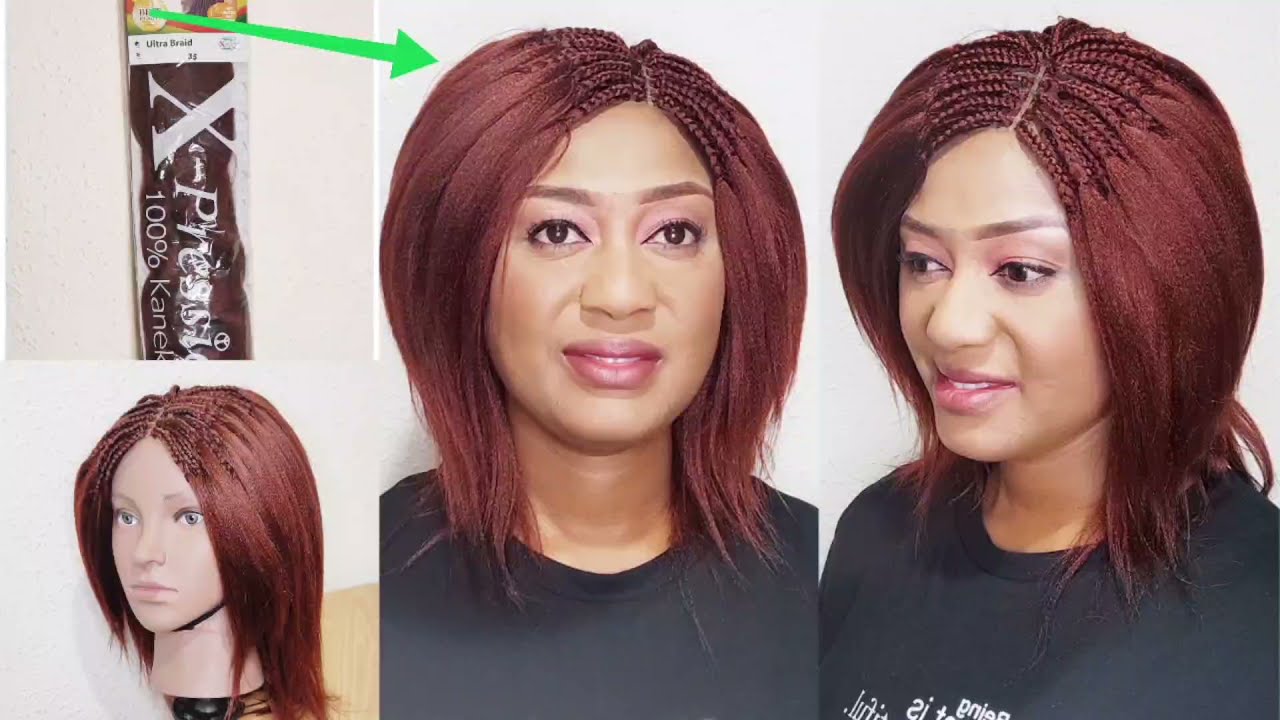 DIY; Pick and Drop braids / crochet wig, using braid extension