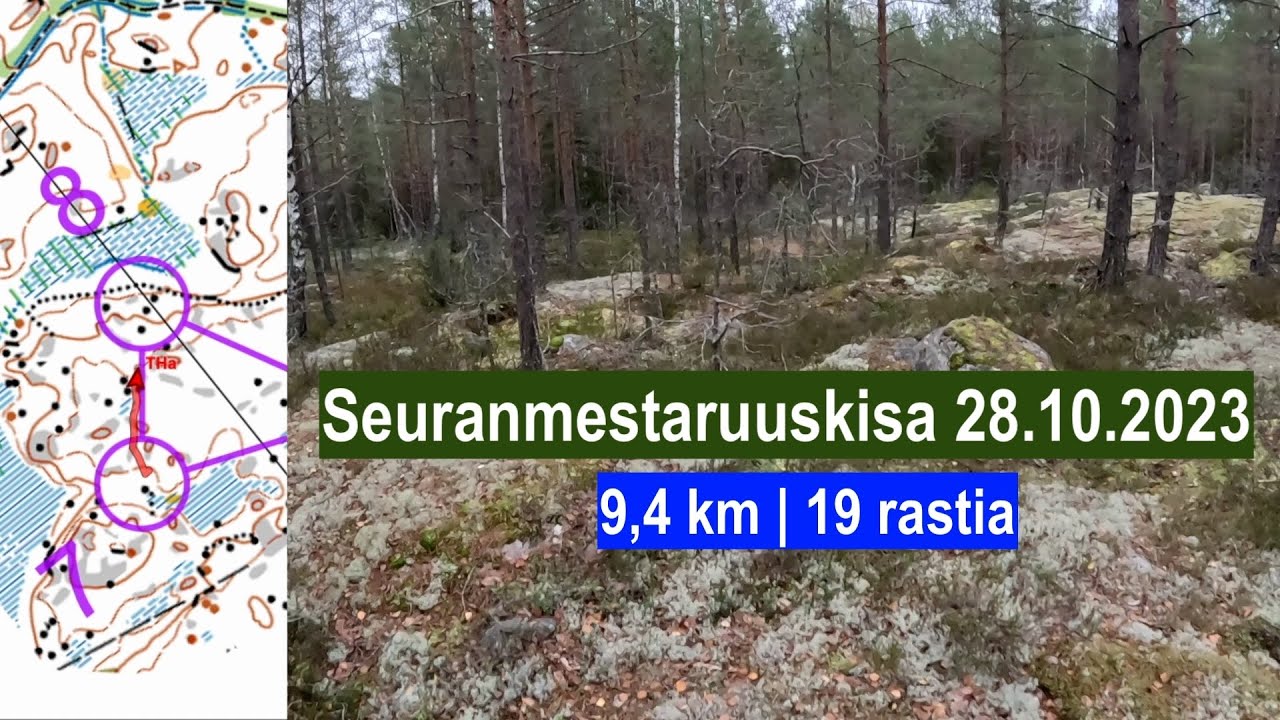 Seuranmestaruuskisa 28.10.2023 (reitti+selostus)