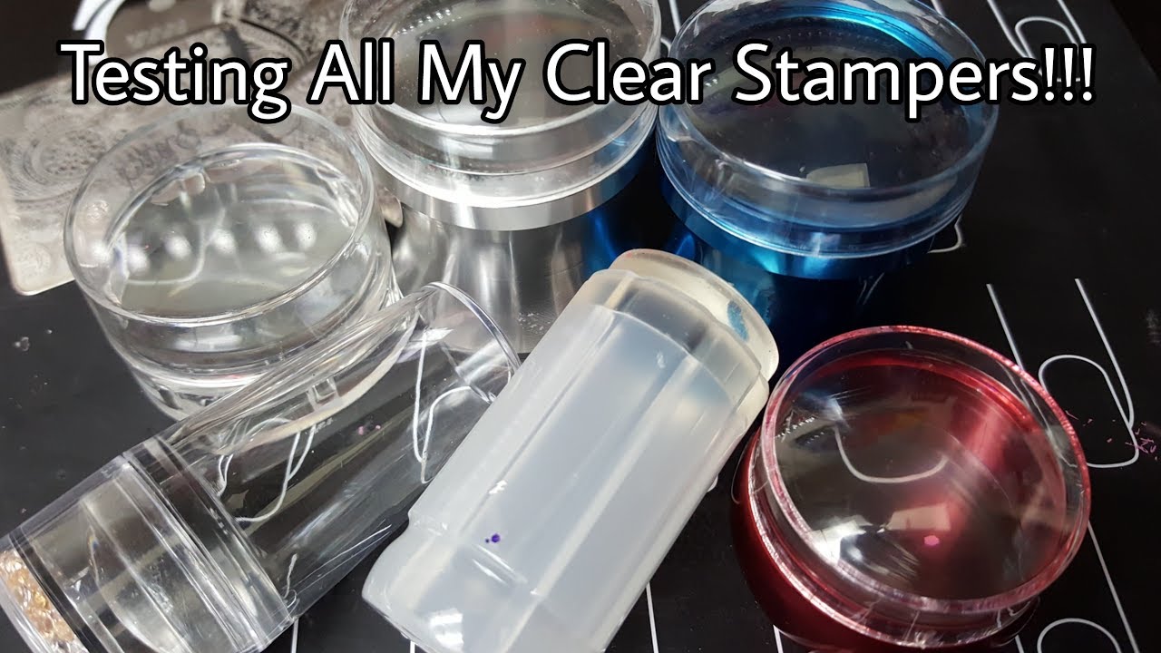 I Got All My Clear Stampers To Work! - nail stamping on a shallow plate