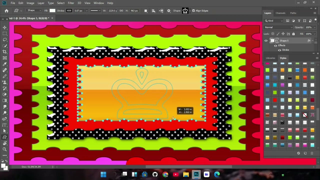 How to create a clipping vector custom shape tutorial in Adobe Photoshop cc background 
