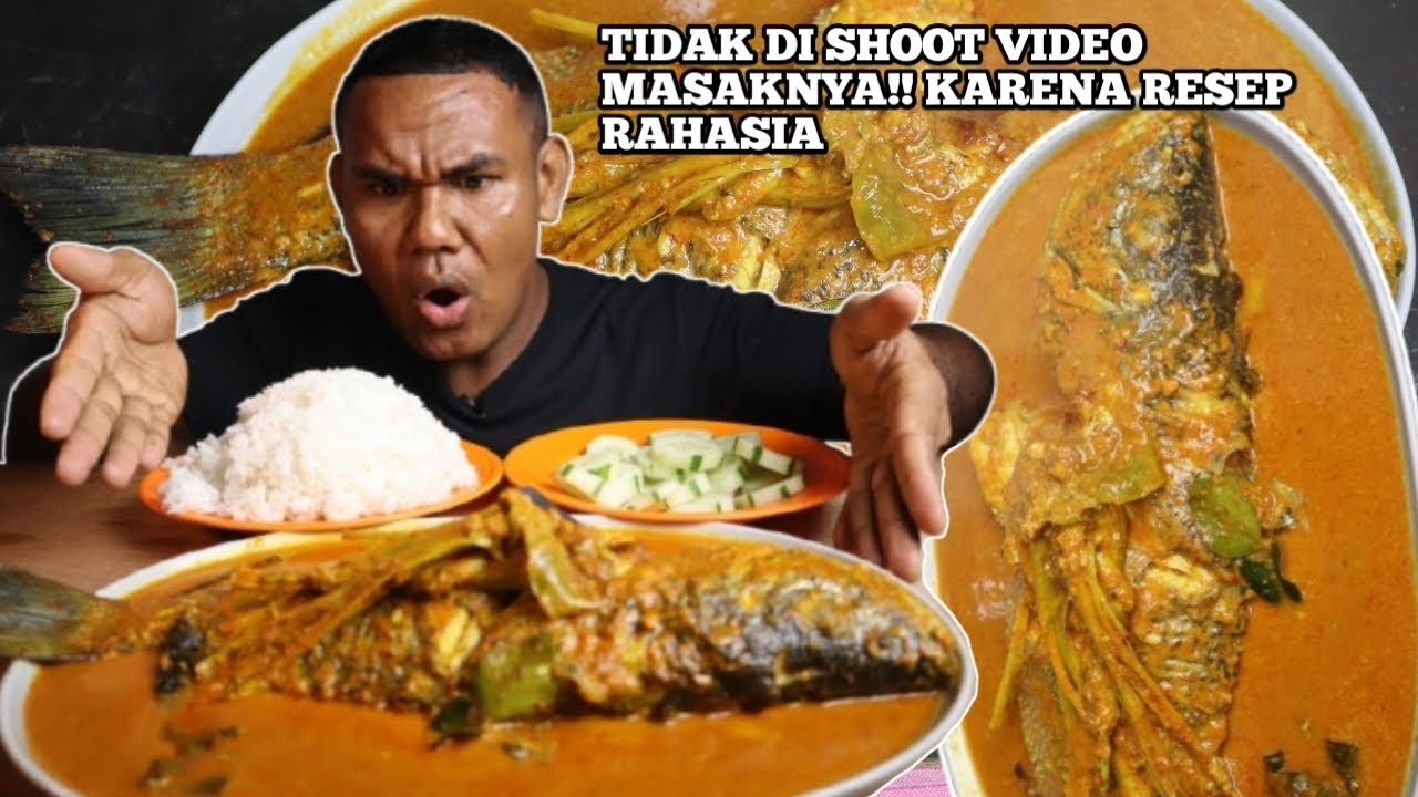 Porsi 5 Orang!! Mukbang gulai Kakap Porsi Jumbo #mukbang #mukbanginternational #makan #eatingshow 