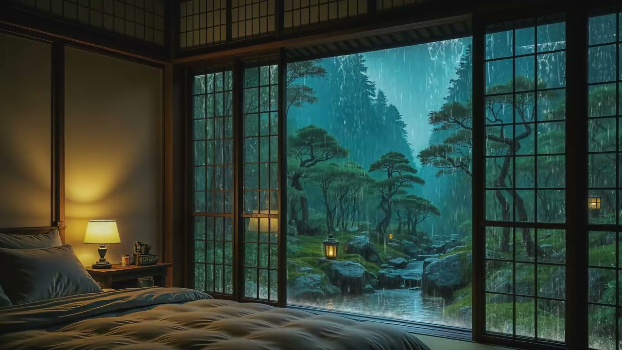 Goodbye Insomnia & Sleeplessness - Deep Sleep Instantly with rain Sounds & Sleep Music