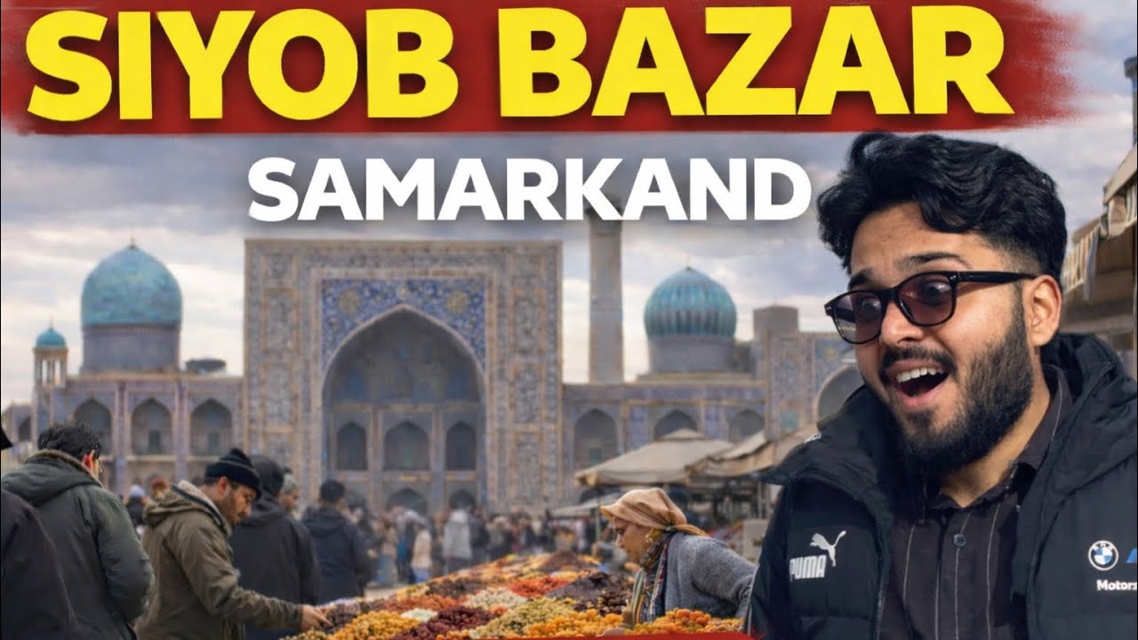 Exploring Siyob Bazar Samarkand 🇺🇿 | Gur-e-Amir Complex | Uzbekistan Travel Vlog