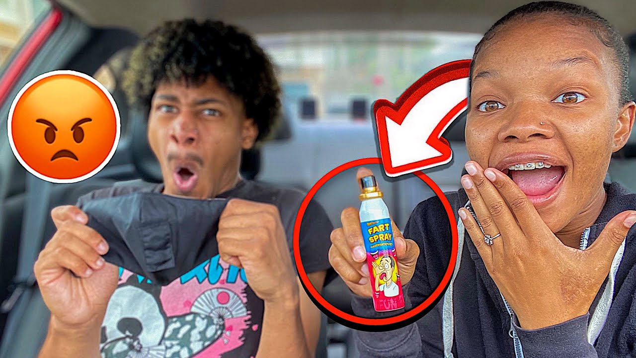 FART SPRAY PRANK ON BOYFRIEND!! (HILARIOUS)