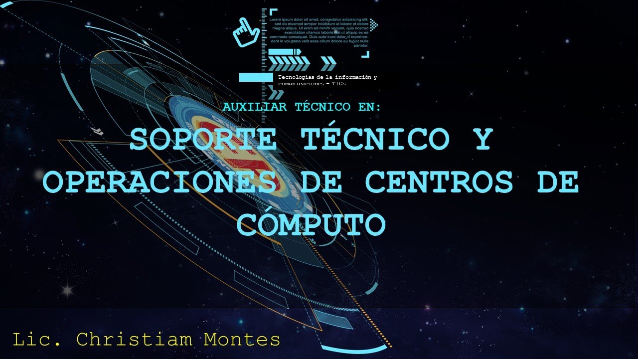 AUXILIAR T&Eacute;CNICO DE SOPORTE T&Eacute;CNICO Y OPERACIONES EN CENTROS DE C&Oacute;MPUTO