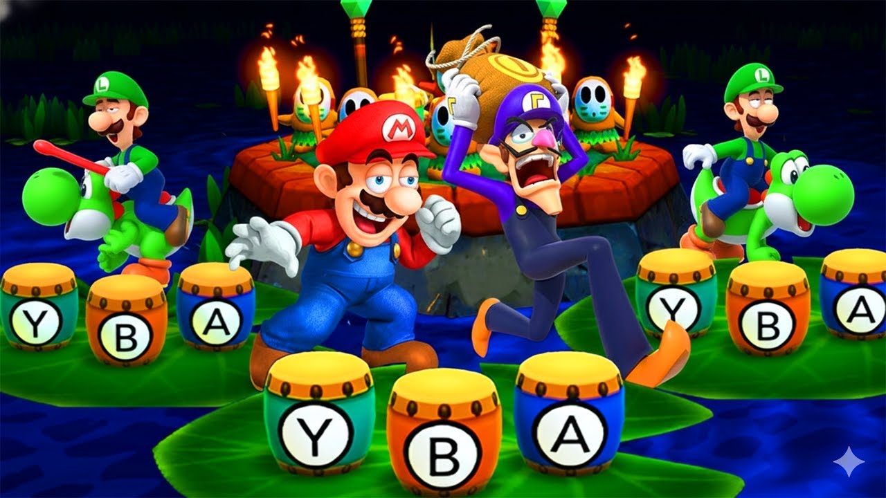 Mario Party 3DS – Mario vs Stupid Friends (Lucky Minigames)