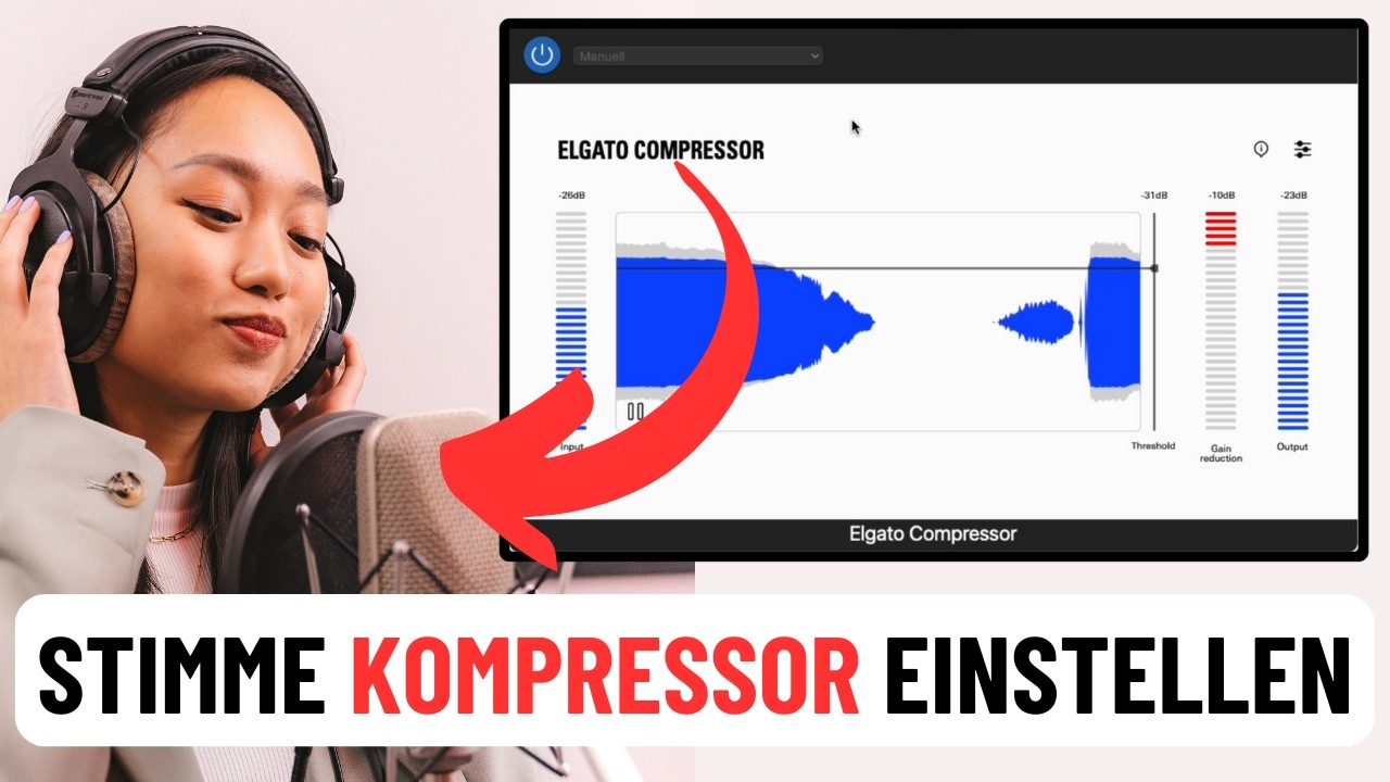 Vocal Kompression EINFACH einstellen und HÖREN lernen | feat. Elgato Compressor