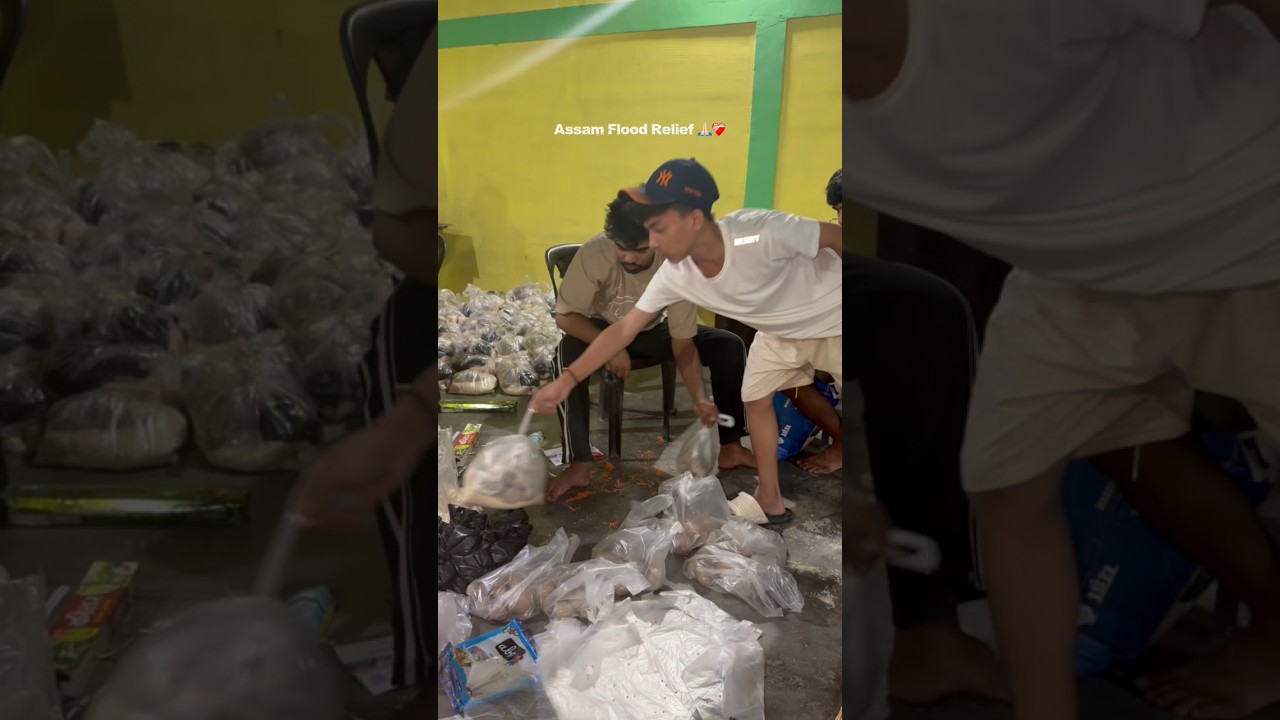 Assam flood relief 🥲🙏🏻 #relief #assamese #sivsagar #viralvideoシ #floodrelief #floods