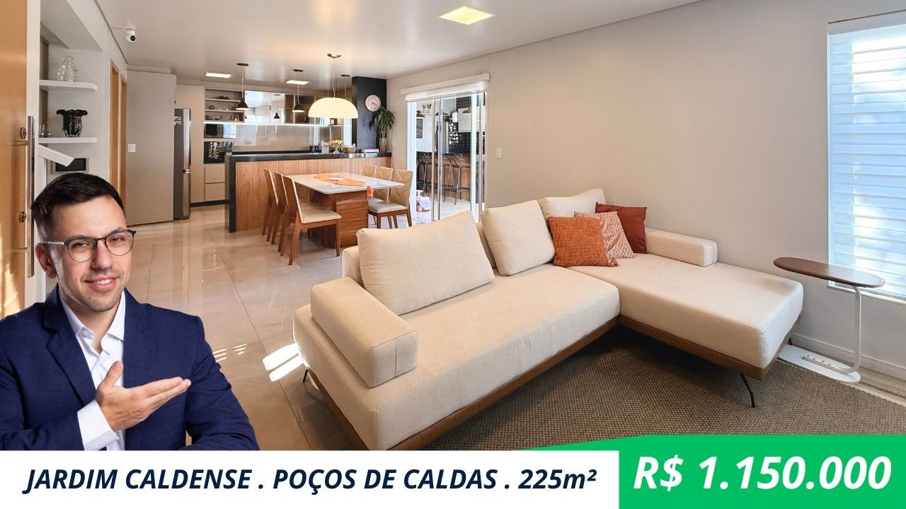 Casa a venda no Jardim Caldense, Perto da Chacara Alvorada em Poços de Caldas com 225m.