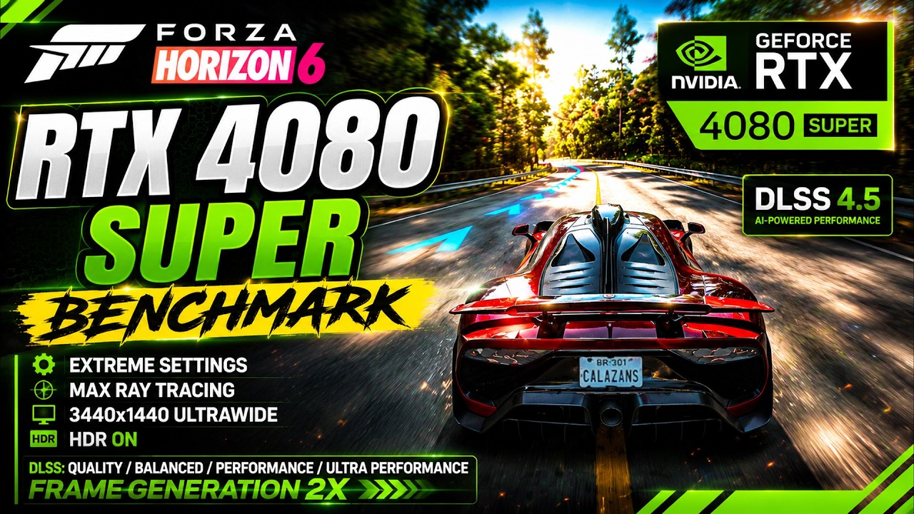 Forza Horizon 6: RTX 4080 SUPER | Extreme Settings + RTX ON | [4K Ultrawide HDR] (Benchmark FPS)