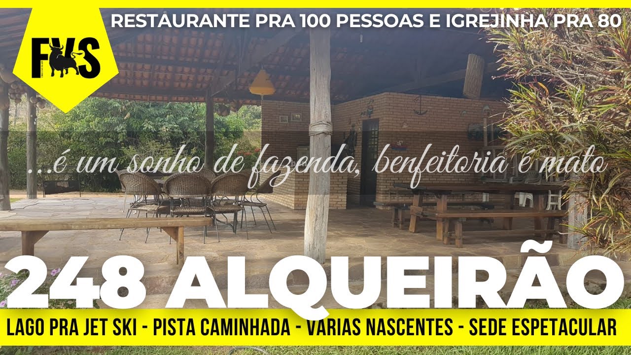 R$ 19 MILHÃO - FAZENDA TOP COM LAGO PRA JET SKI A VENDA EM GOIÁS - CASA SEDE 7/4 #fazendaavenda