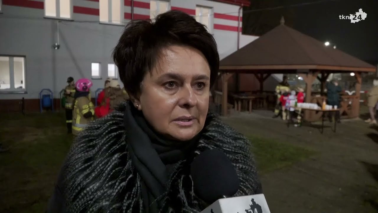 Uroczyste przywitanie wozu strażackiego w Rudzie Malenieckiej