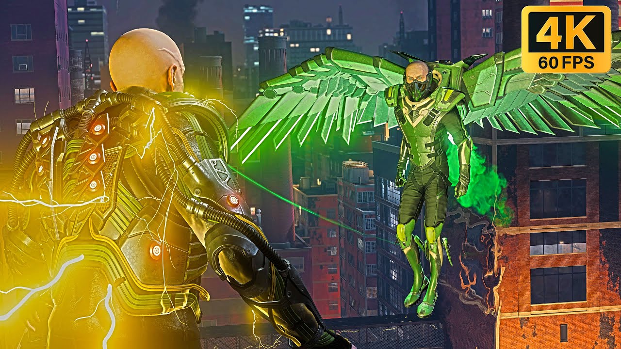 Spider-Man PS5 - 4to jefe: Electro y Vulture en Definitivo sin recibir daño | Audio Español Latino