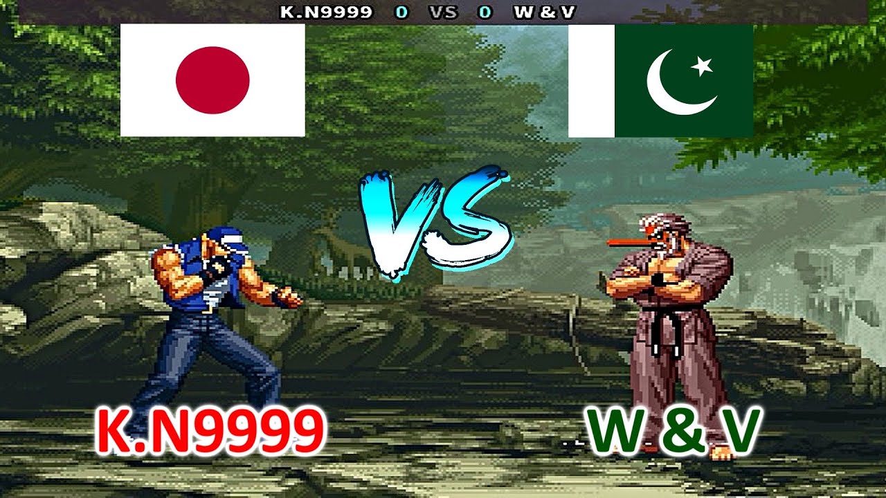 SNK vs. Capcom - SVC Chaos Super Plus - K.N9999 vs W & V