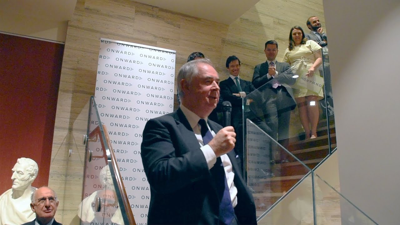 Geoffrey Cox speaking at Onward's 1st Birthday Party