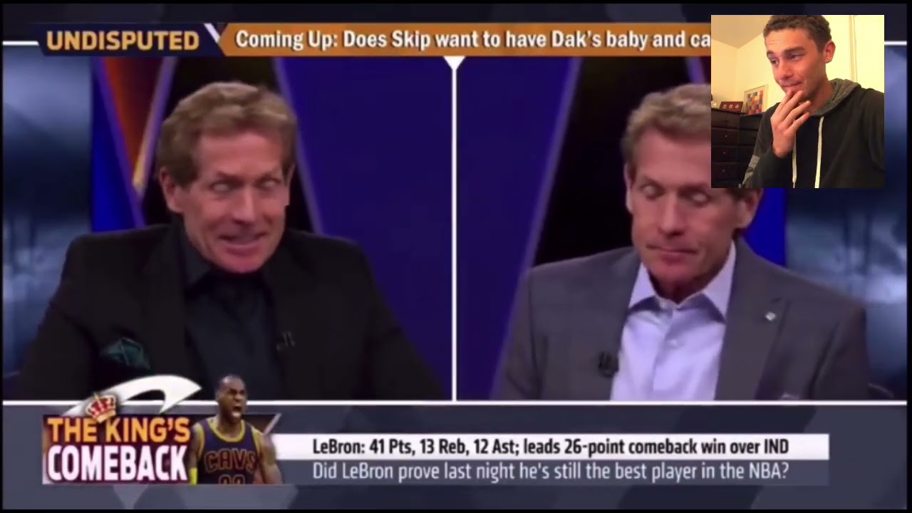 This Is Hilarious LOL! Skip Bayless Debates Himself about Lebron James!
