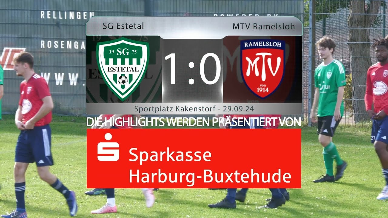 Highlights der Partie SG Estetal vs. MTV Ramelsloh (1:0) v. 29.09.24