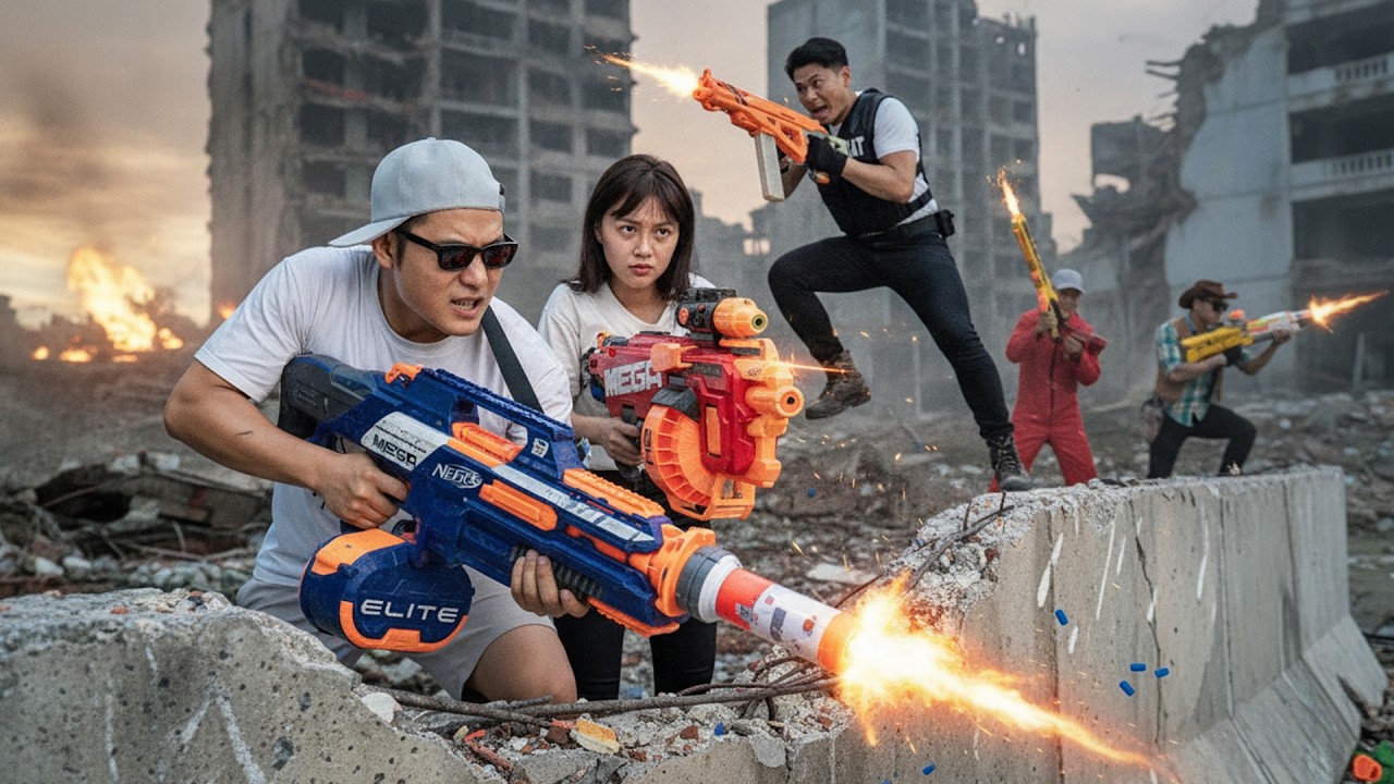 SEAL X NERF WAR : Hero SEAL X Leads Tactical Squad In Intense Hostage Rescue With Nerf Guns