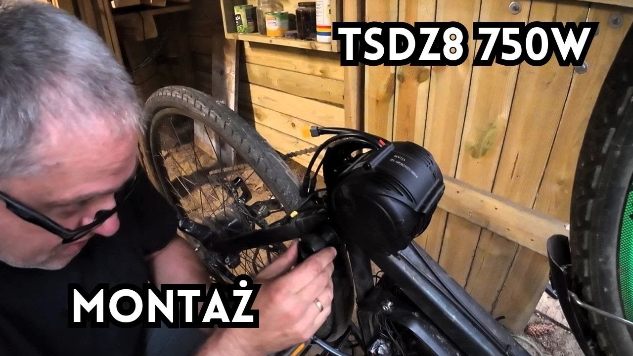 TSDZ8 silnik centralny do roweru -  montaż