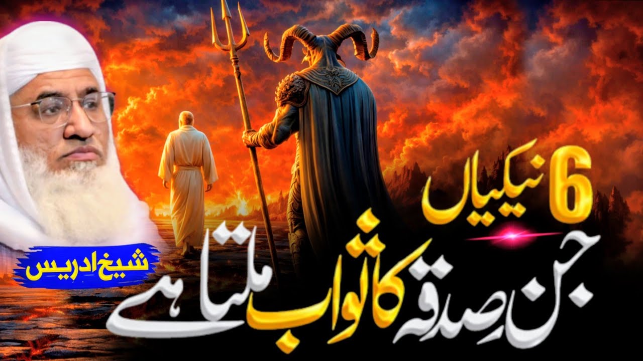 6 نیکے دھغے ثواب د صدقے برابر دے تفصیلی بیان | Molana sheikh idrees Sahib pashto bayan