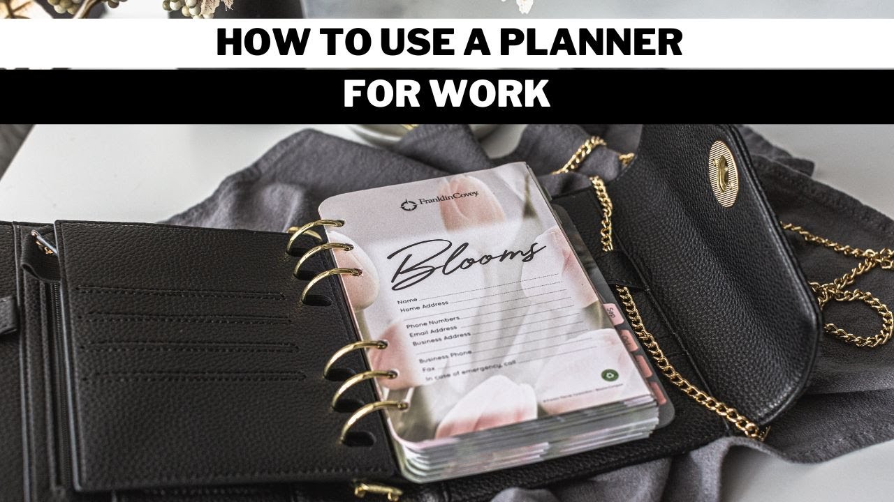 How to use a planner for work