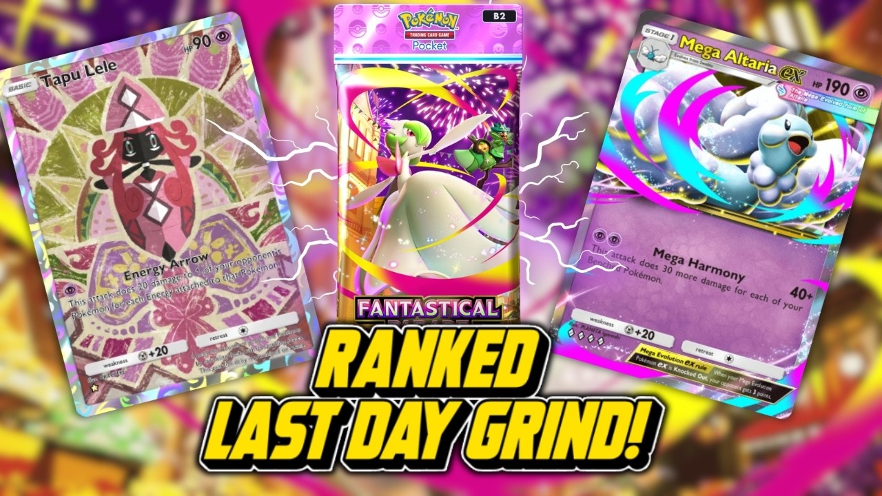 Last Minute Ranked Grind with The #2 Ranked Content Creator! || Pokemon TCG Pocket