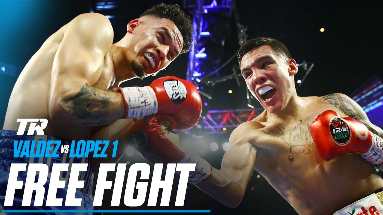 Watch Oscar Valdez And Adam Lopez Exchange Knockdowns | FREE FIGHT