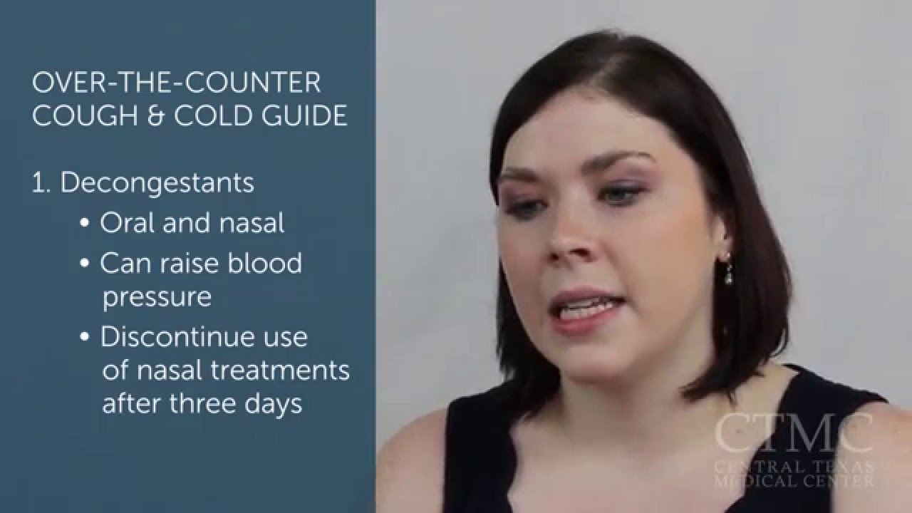 Your over-the-counter cough and cold guide