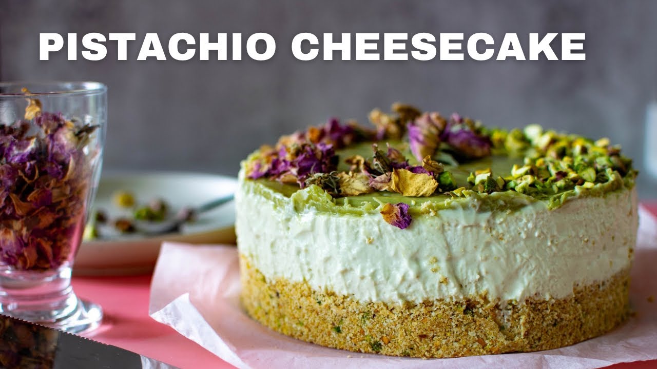 No-bake Pistachio Cheesecake | Easy to make with irresistible taste!