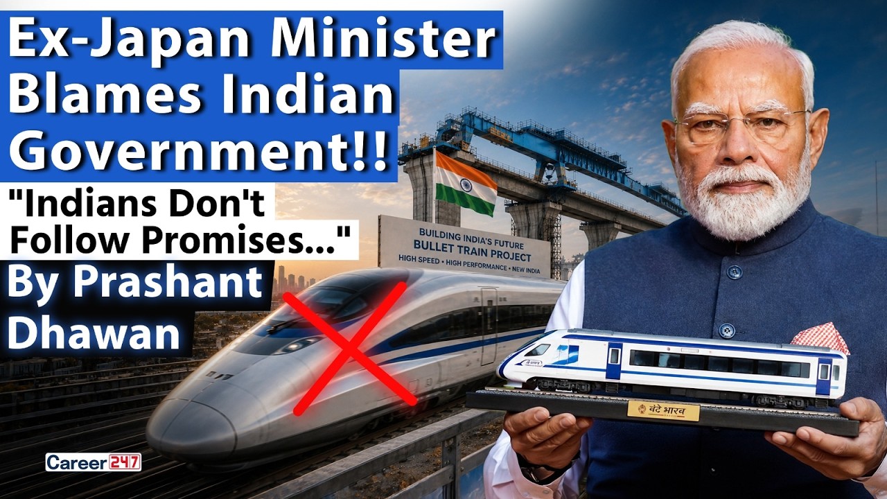 INDIANS DON'T KEEP PROMISE | EX Japan Minister Blames India for Bullet Train Project Delay
