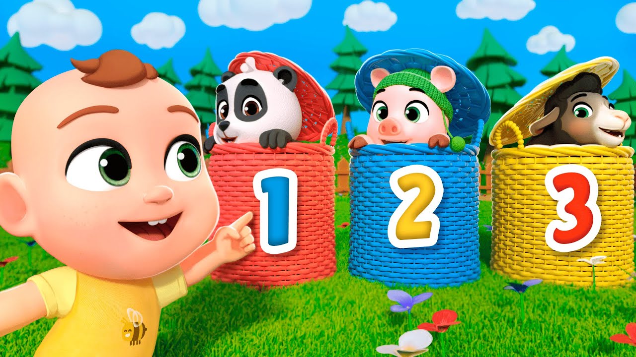 Peek-a-Boo! Find the Hidden Animals | Newborn Nursery Rhymes & Kids Songs