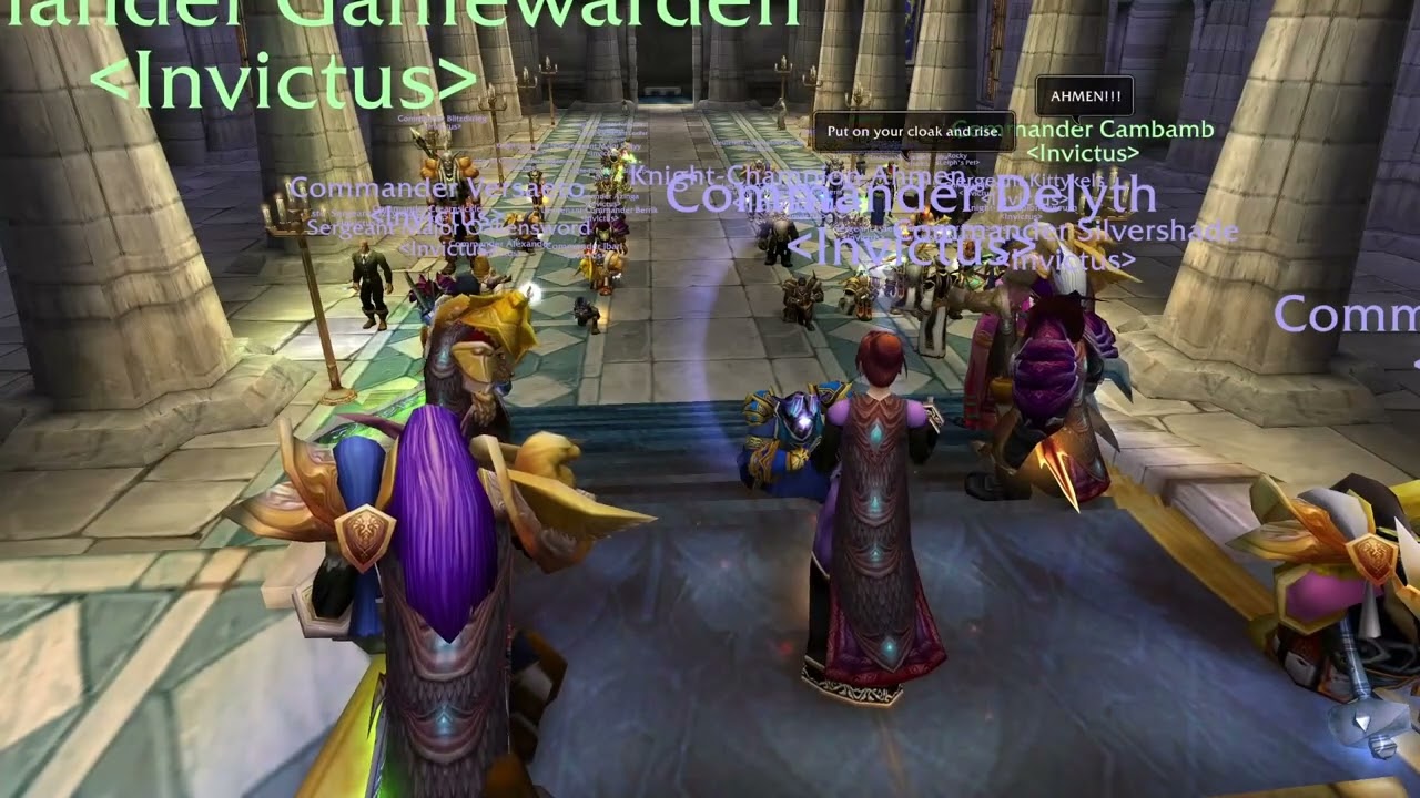 Onyxia Cloak Ceremony
