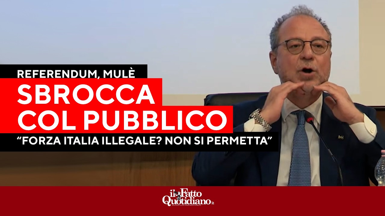 Referendum, Mulè sbotta: 