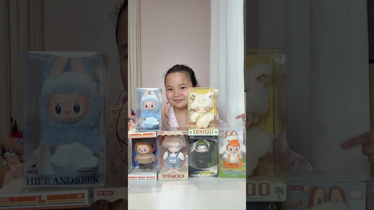 Unboxing Random #popmartvinylplushpendants #skullpanda #dimoo #labubu #popmartcollection