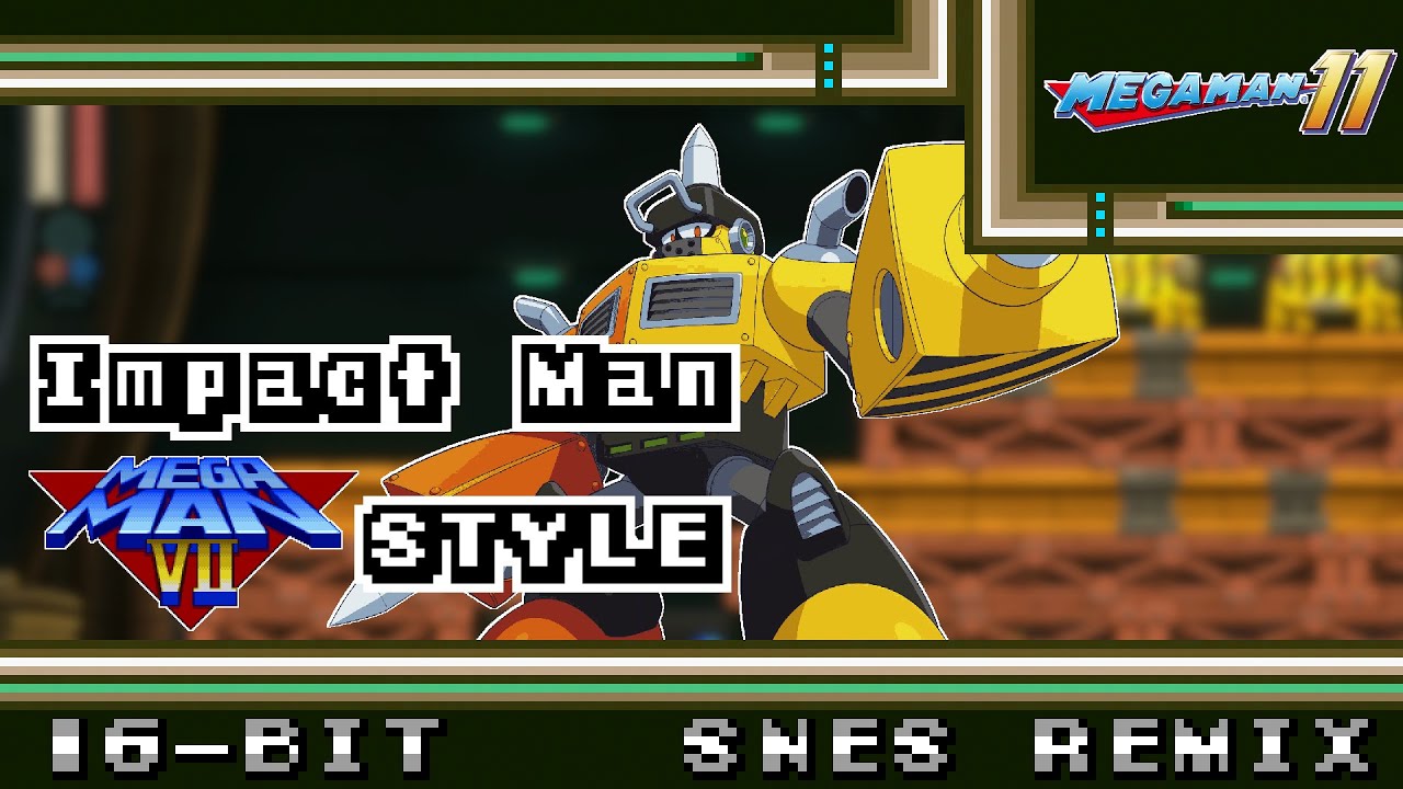 [16-Bit;SNES]Impact Man - Mega Man 11(MM7 Style)