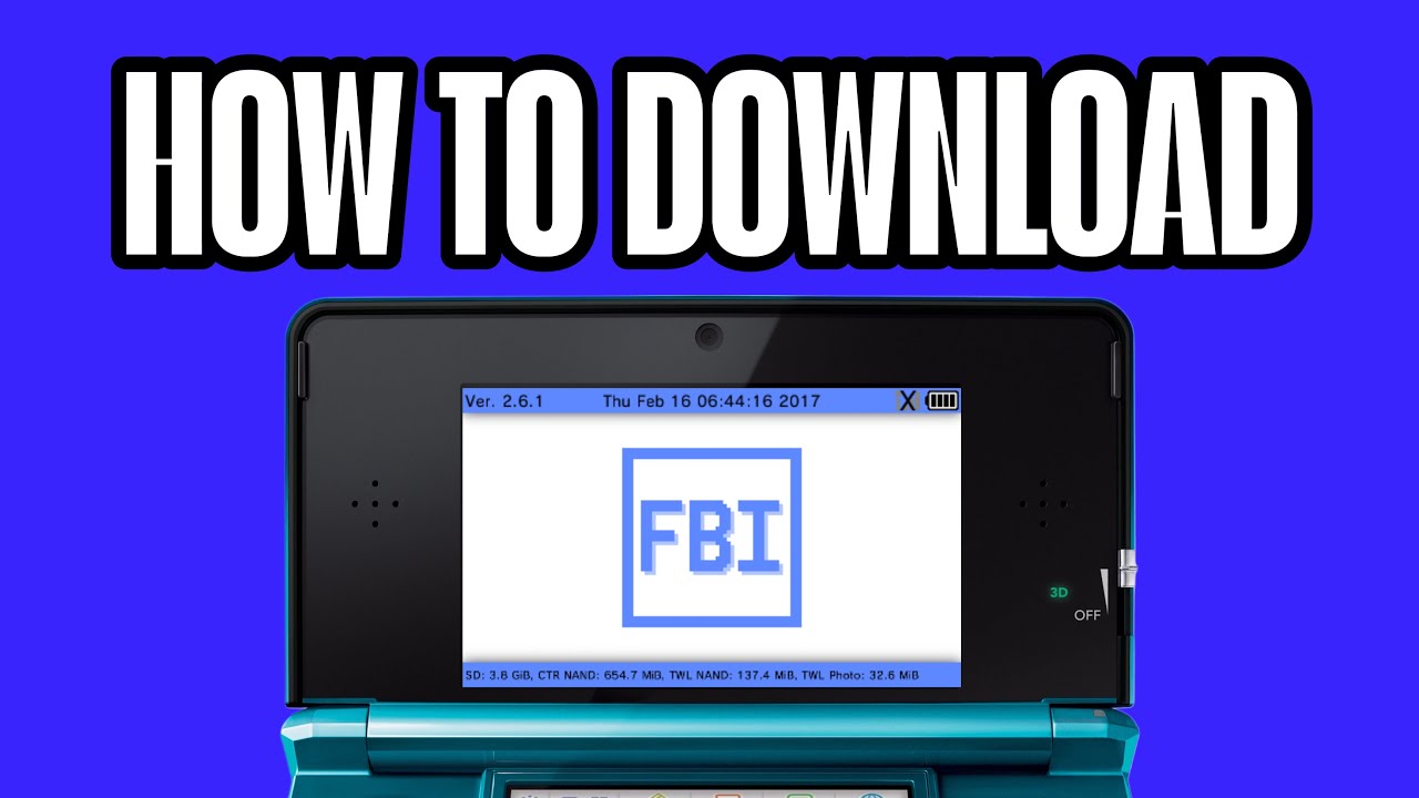 How to download FBI on any Nintendo 3DS