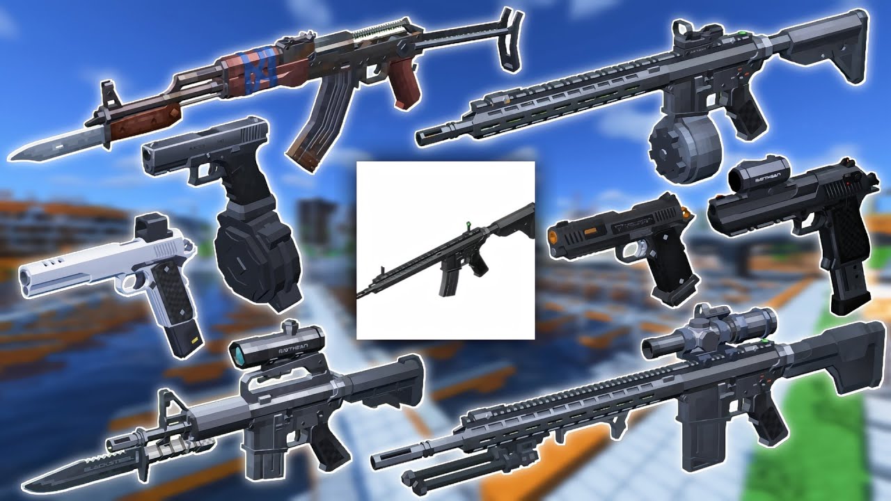 BeansGuns Pack - All Weapons Showcase | Minecraft TaCZ Mod | v1.0.4 | By BeansBen