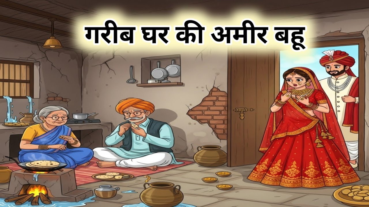 गरीब घर की अमीर बहू  | Hindi kahani | Cartoon Story | hindi story | moral stories |
