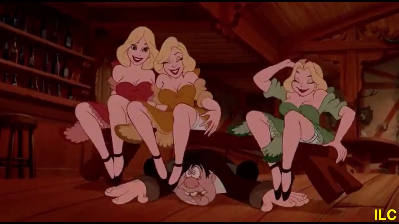 Gaston and every time they say Gaston it zooms in on his DECORATIONSS.