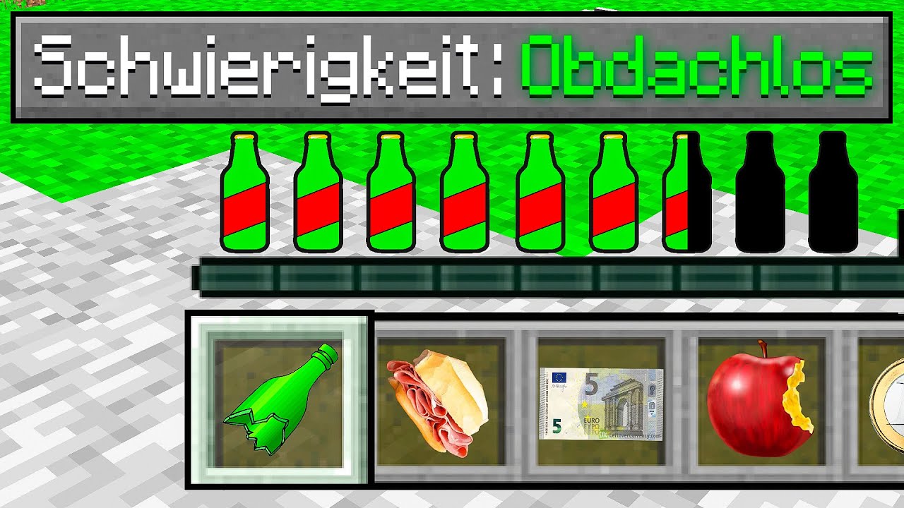 CENTEX vs. OBDACHLOS SCHWIERIGKEIT in Minecraft!