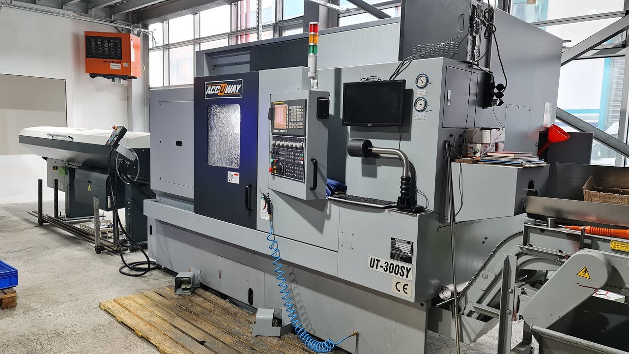 Produce part on Multi-Axis CNC Lathe with LNS Bar-Feeder, Y-axis, Subspindle, Simultene